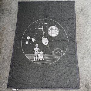 STAR WARS POTTERY BARN KIDS BABY CRIB NURSERY QUILT  36"X50" EXCELLENT CONDITION
